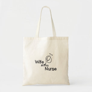Wife Mom Nurse Funny Gif Tote Bag
