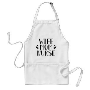 Wife Mom Nurse Graphic Standard Apron