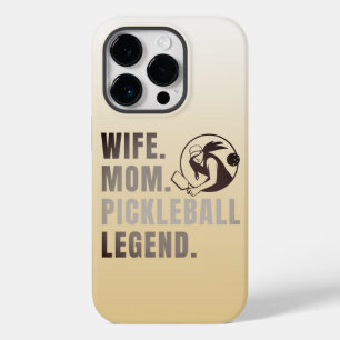 Wife Mom Pickleball Legend - Vintage Funny Women's Case-Mate iPhone 14 Pro Case