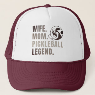 Wife Mom Pickleball Legend - Vintage Funny Women's Trucker Hat
