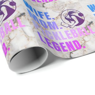 Wife Mom Pickleball Legend - Vintage Funny Women's Wrapping Paper