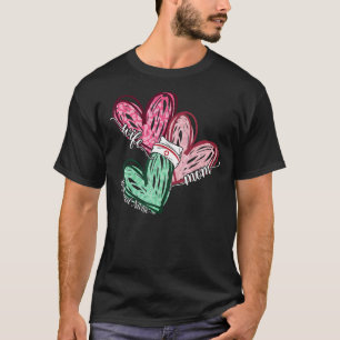Wife Mom Registered Nurse Leopard Hearts Mothers T-Shirt