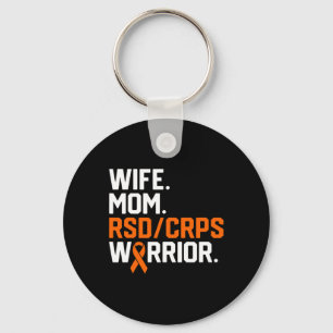 Wife Mom Rsd Crps Warrior Awareness Get Well Recov Keychain