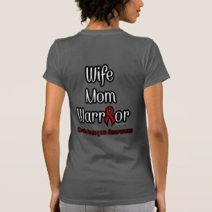 Wife/Mom/Warrior...Brain Aneurysm T-Shirt