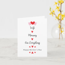 Wife Mommy Our Everything Cute Mother's day Sweet