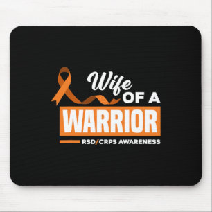 Wife Of A Warrior Support Supporter Rsd Crps Aware Mouse Pad