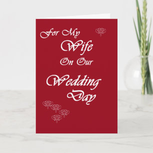 Wife on Wedding Day Card