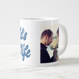 Wife Photo blue Giant Coffee Mug