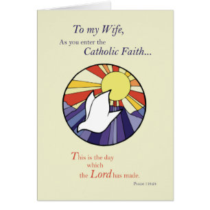 Wife RCIA Catholic Dove Sun Circle, Rite of Christ