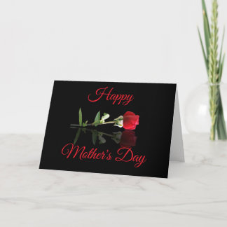 Wife Red Rose Happy Mother's Day From Husband Card