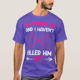 Wife ruby wedding 40th wedding anniversary T-Shirt