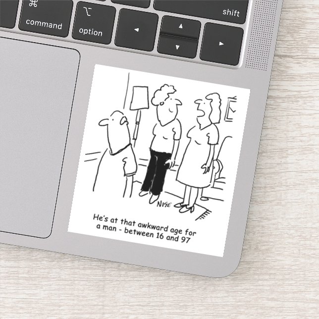 Wife Says Husband is at an Awkward Age for a Man (Detail)