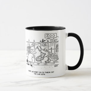 Wife wants husband to throw her the car keys mug