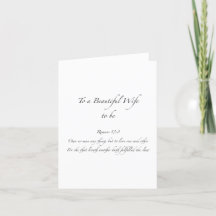 Wife Wedding Card