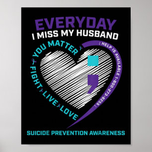 Wife Women Suicide Prevention Awareness Husband Se Poster