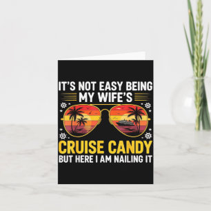 Wifes Cruise Candy Engagement Fiancé Couple Card