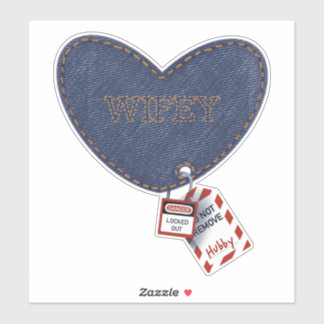 Wifey and Hubby Electrical Lockout Tagout Heart