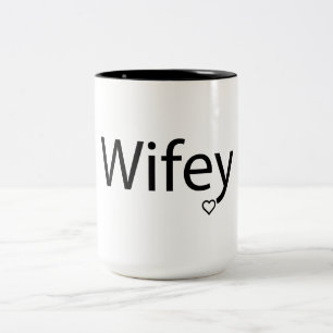 Wifey - Black 15 oz Two-Tone Mug