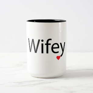 Wifey - Black 15 oz Two-Tone Mug
