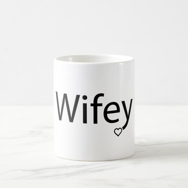Wifey - Blanc 11 oz Mug classique (Centre)