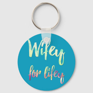 wifey bride keychain