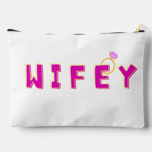 WIFEY Cosmetic & Toiletry bags (Back)