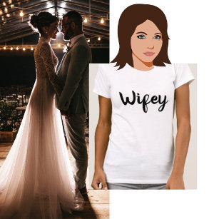 Wifey Couple Marriage T-Shirt