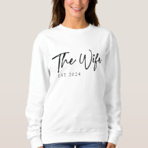 Wifey crewneck Sweatshirt for newly married couple