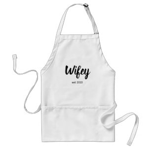Wifey Custom Bride, Fiance Gift Standard Apron