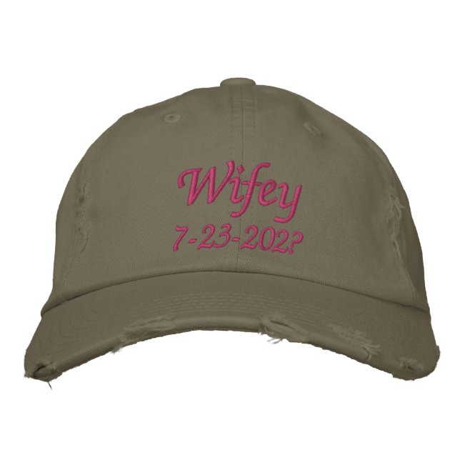 Wifey Embroidered Hat (Front)