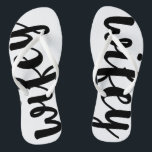 Wifey Flip Flops<br><div class="desc">Perfect for that destination wedding or honeymoon! Wear again and again around the house, to the beach, pool or out shopping and running errands!</div>