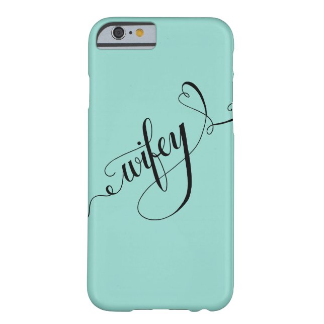 Wifey Hand Written Lettering Calligraphy Heart Case-Mate iPhone Case (Back)