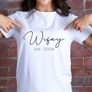 Wifey Just Married Newlywed T-Shirt