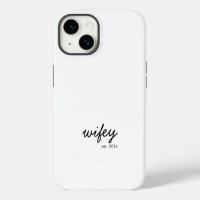 Wifey Modern Minimalist Script Personalized Bride