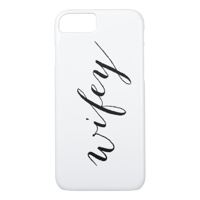 Wifey Phone Case for bride honeymoon or wedding (Back)