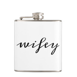 Wifey script hip flask