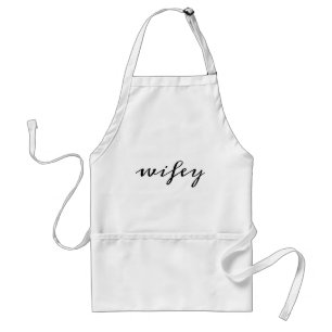 Wifey script standard apron