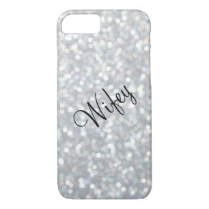 Wifey Sparkly & Silver iPhone 7 Coque