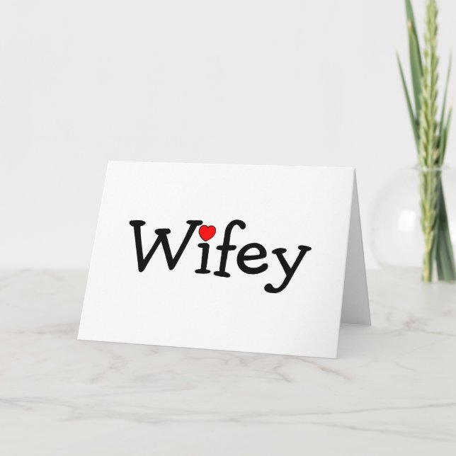 Wifey with Red Heart Card (Front)