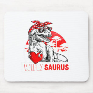 Wifeysaurus dinosaur wife t rex matching couple mouse pad
