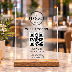 Wifi Access Business Company Logo Tabletop Display