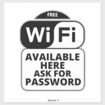 Wifi Business, wifi gratuit Sticker