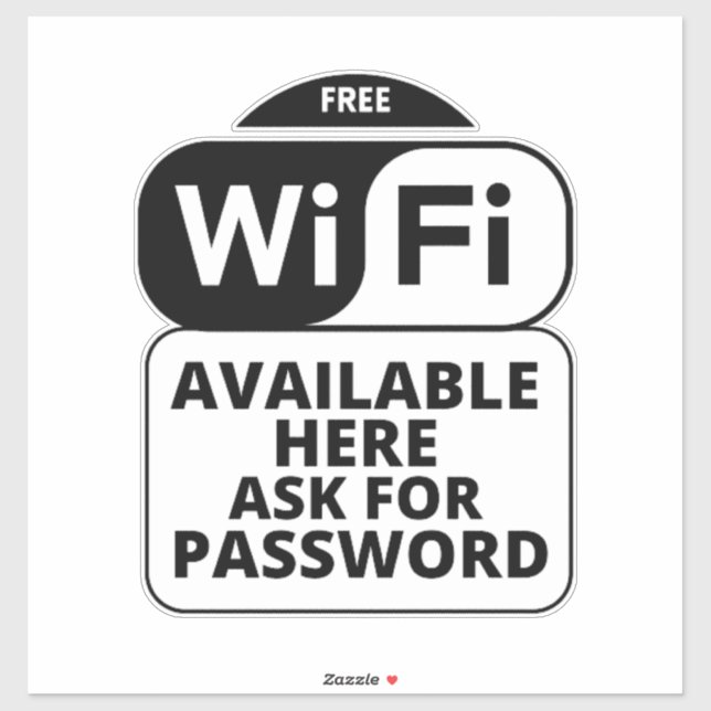 Wifi Business, wifi gratuit Sticker (Feuille)
