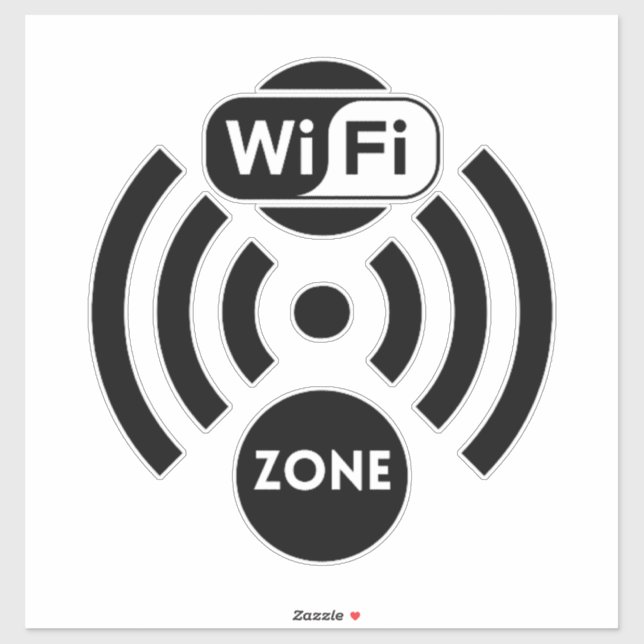 Wifi Business, wifi gratuit Sticker (Feuille)