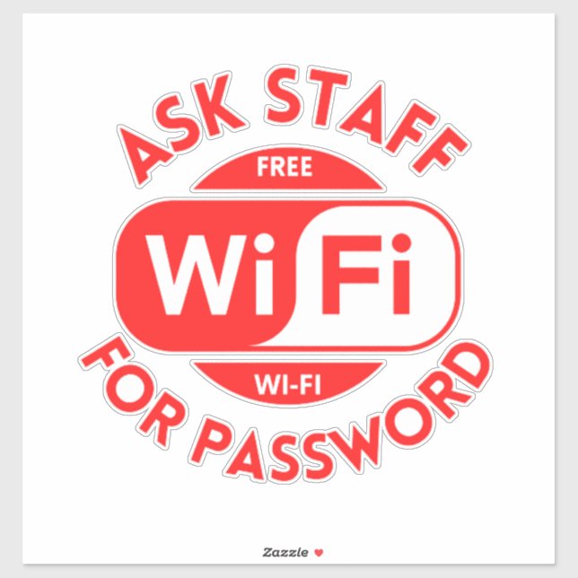 Wifi Business, wifi gratuit Sticker (Feuille)