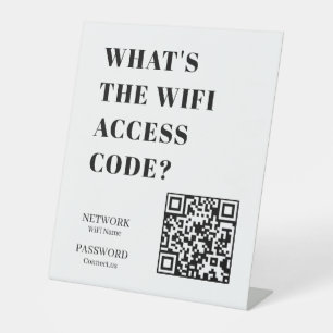 WiFi Code QR Custom Network Scan to Connect Sign