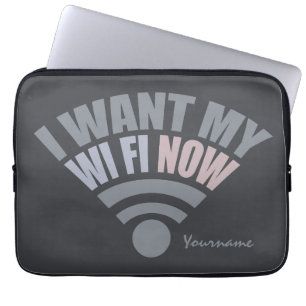 WiFi custom laptop sleeves