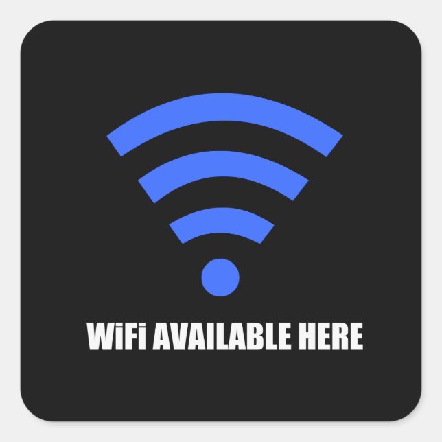 Wifi Disponible Ici Sticker (Devant)