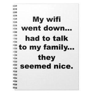 WIFI DOWN! NOTEBOOK