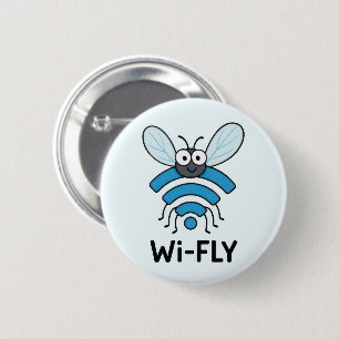 Wifi Internet 2 Inch Round Button